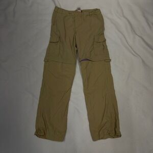 REI Girls Convertible Cargo Pants Khaki‎ Zip Off Legs Outdoor Large 14-16 Hiking
